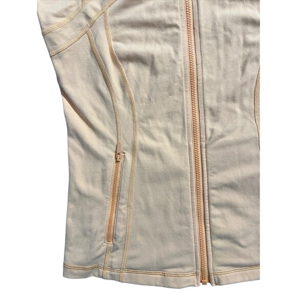 Lululemon Jacket Women Sz 10 Pale Orange Define Full Zip Mock Neck Athleisure - Picture 4 of 16